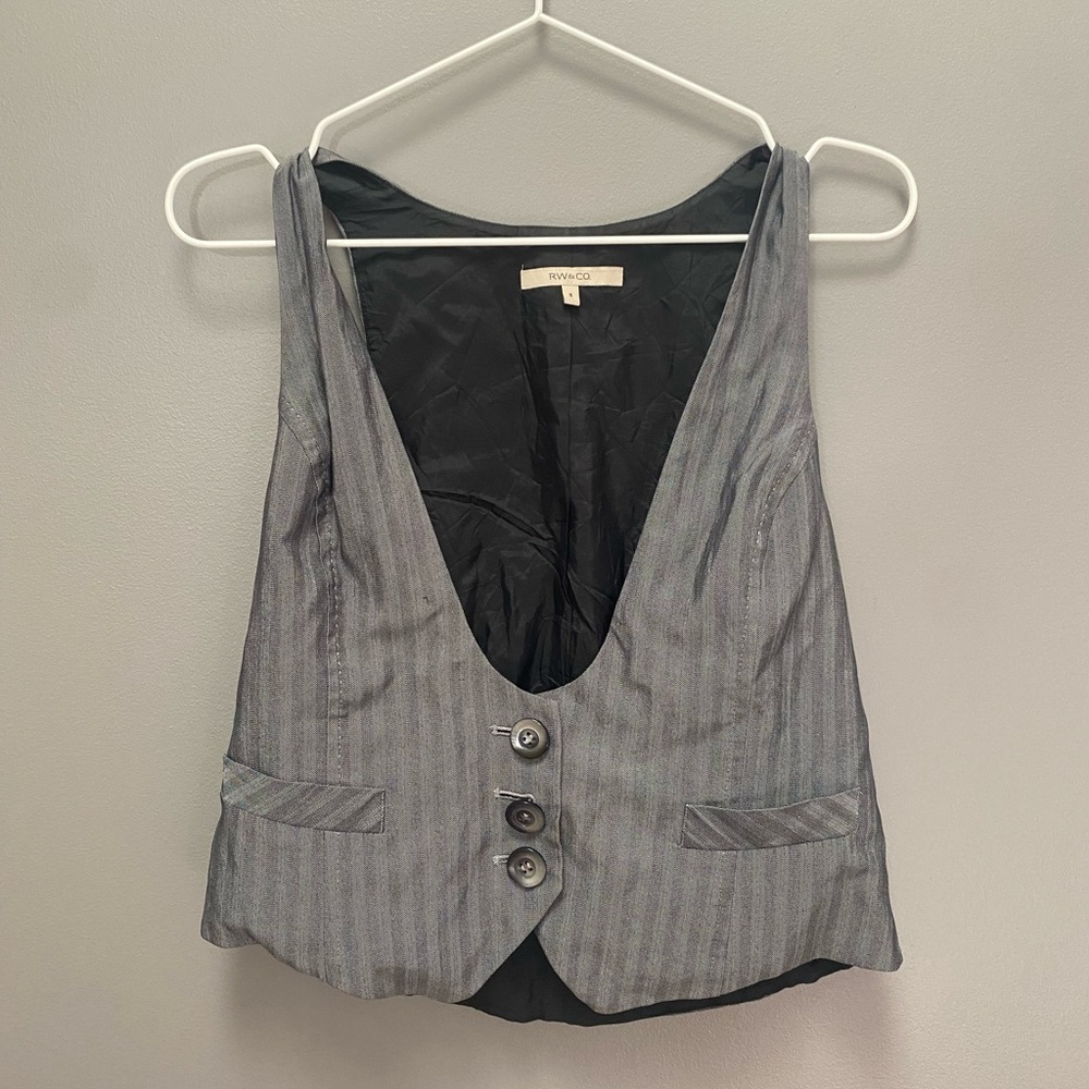 vintage pinstripe vest! 90’s style and lightly used